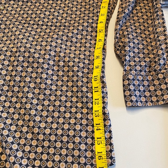 IKE Behar New York Vintage Men’s Dress Shirt in Black and Gold. Large - Picture 11 of 14